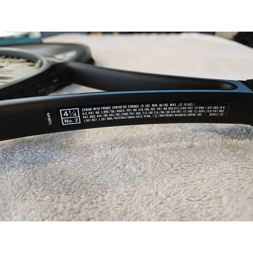 Vintage Prince Graphite Pro Series 110 Tennis Racquet 4 1/4 Grip No 2 w/ Cover